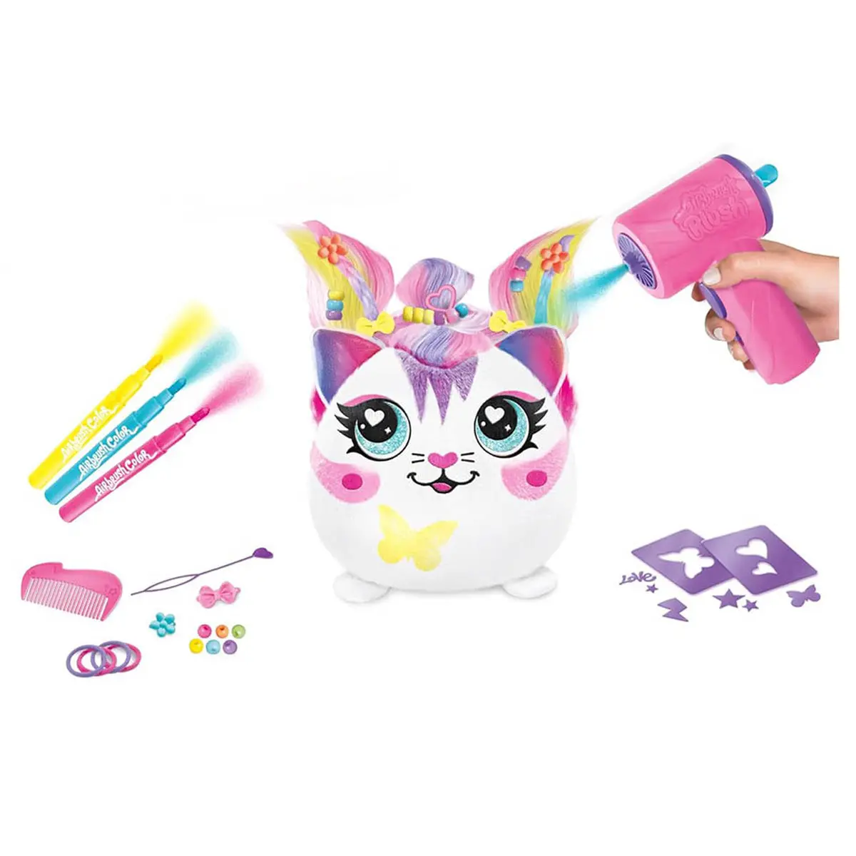 Airbrush Plush Hair'iffic Squishy Soft Toy (Styles Vary) 2
