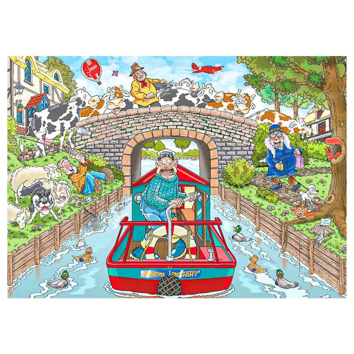 Wasgij Original 33 Calm On The Canal! 1000 Piece Jigsaw Puzzle 2