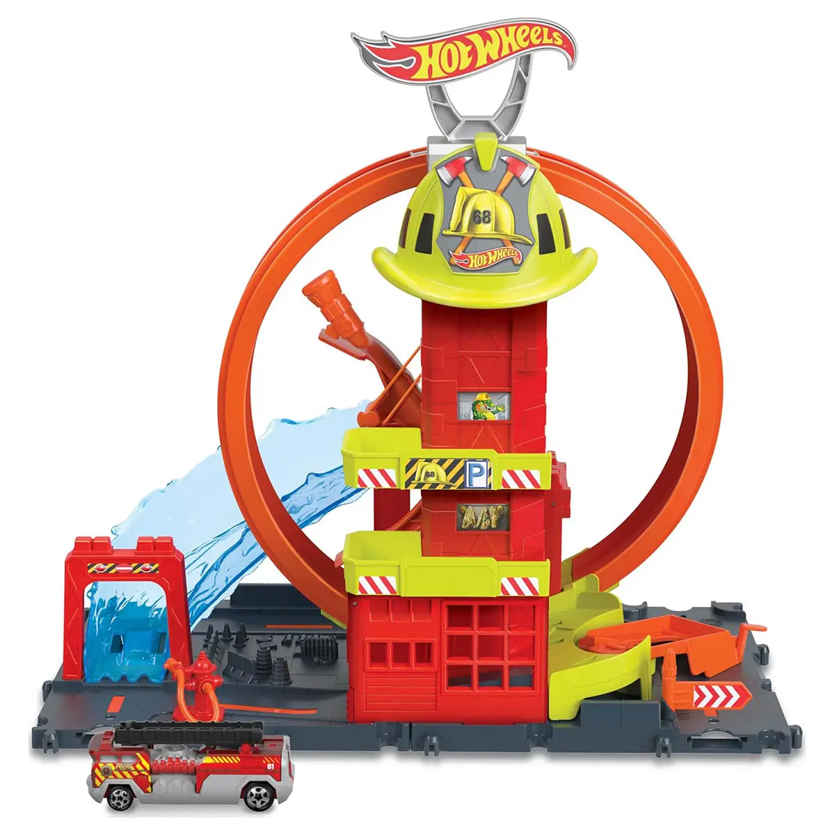 Hot Wheels City: Super Loop Fire Station Set 2