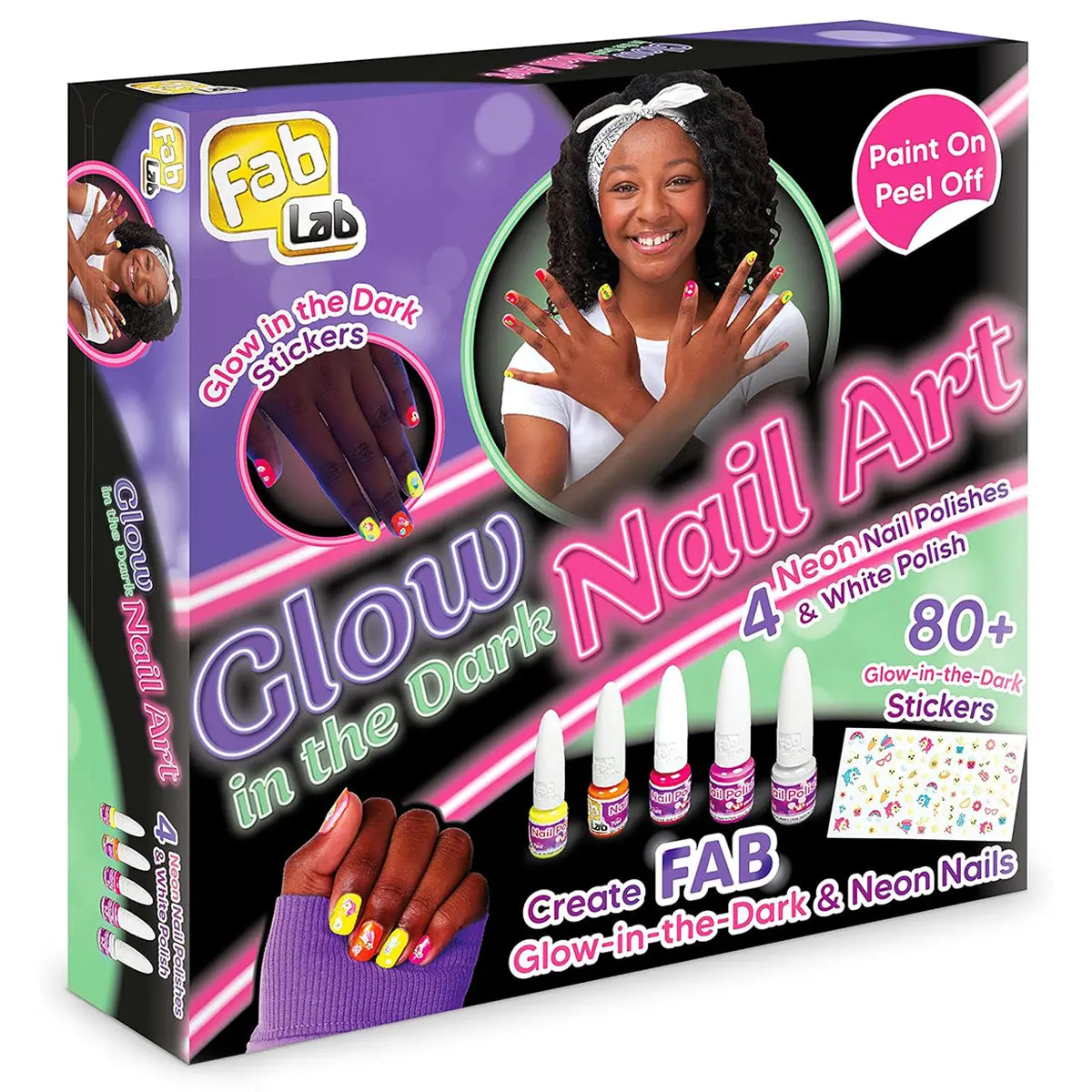 Fab Lab Glow In The Dark Nail Art Kit 1