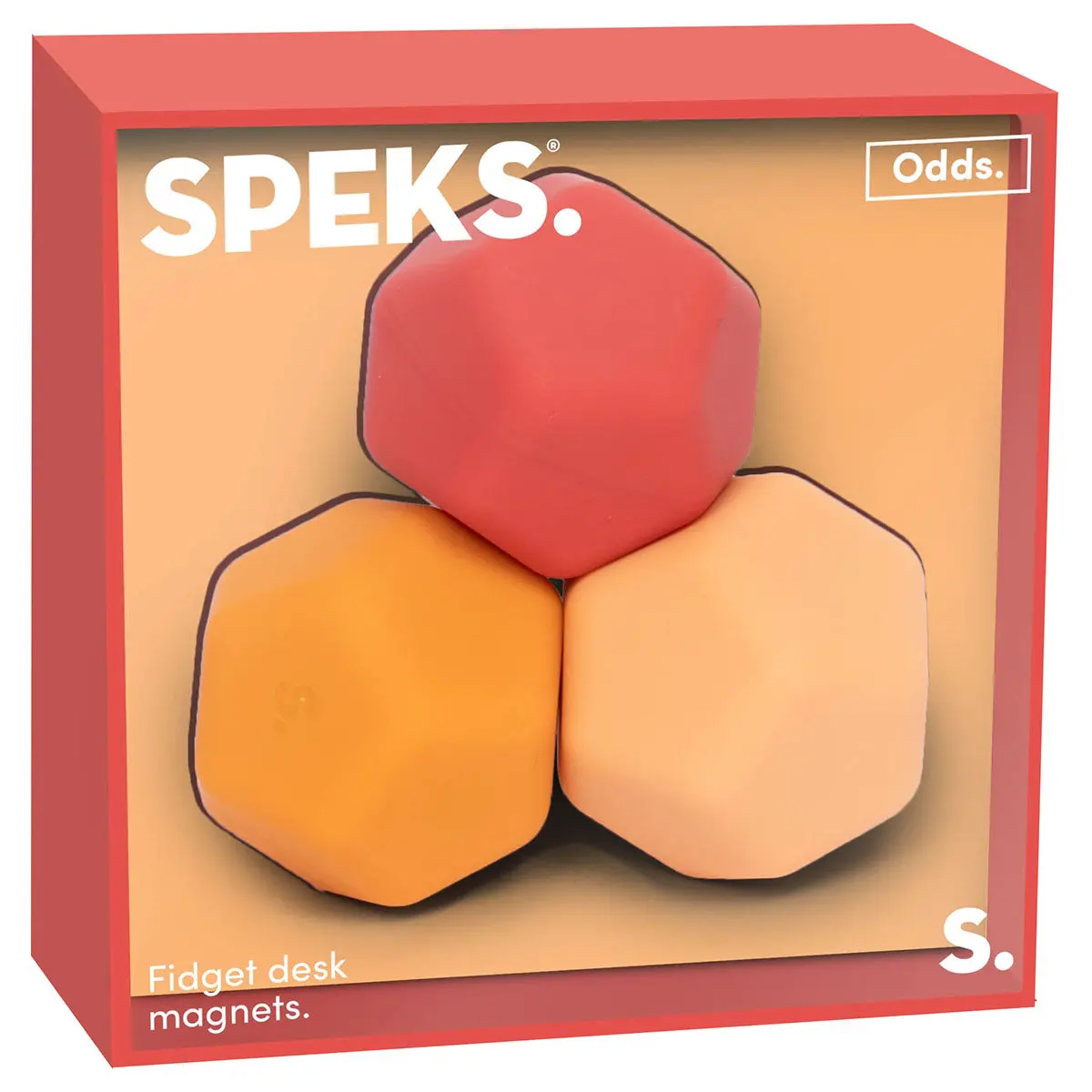 Speks Odds Orange Planes Fidget Desk Magnets (3 Pack) 1