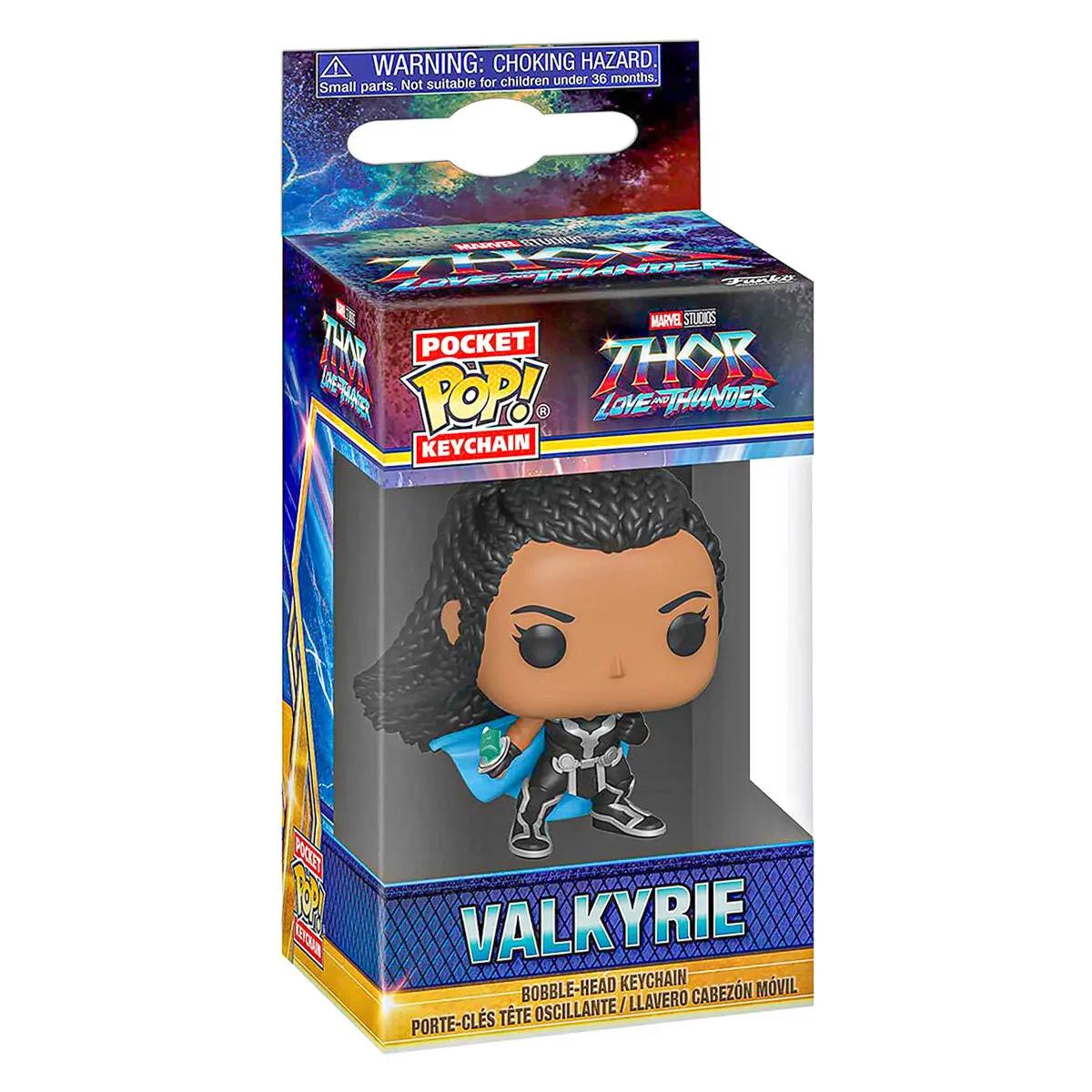 Funko Pop! Pocket Keychain Marvel Thor: Love And Thunder Valkyrie Bobblehead Figure 1