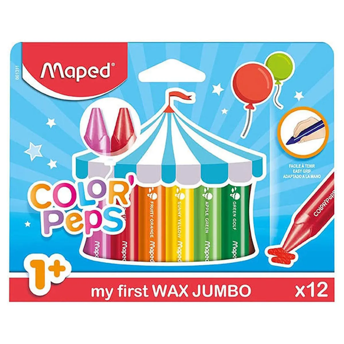 Maped Color'peps My First Wax Jumbo Crayons (12 Pack) 1