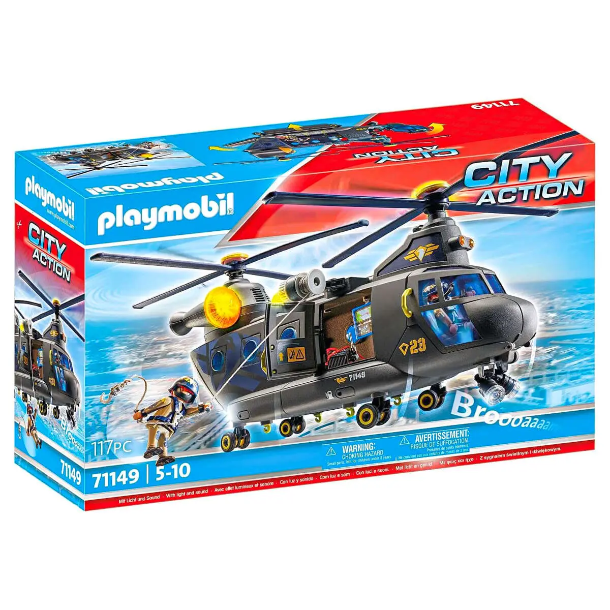 Playmobil City Action: Tactical Police Twin-Prop Helicopter 1