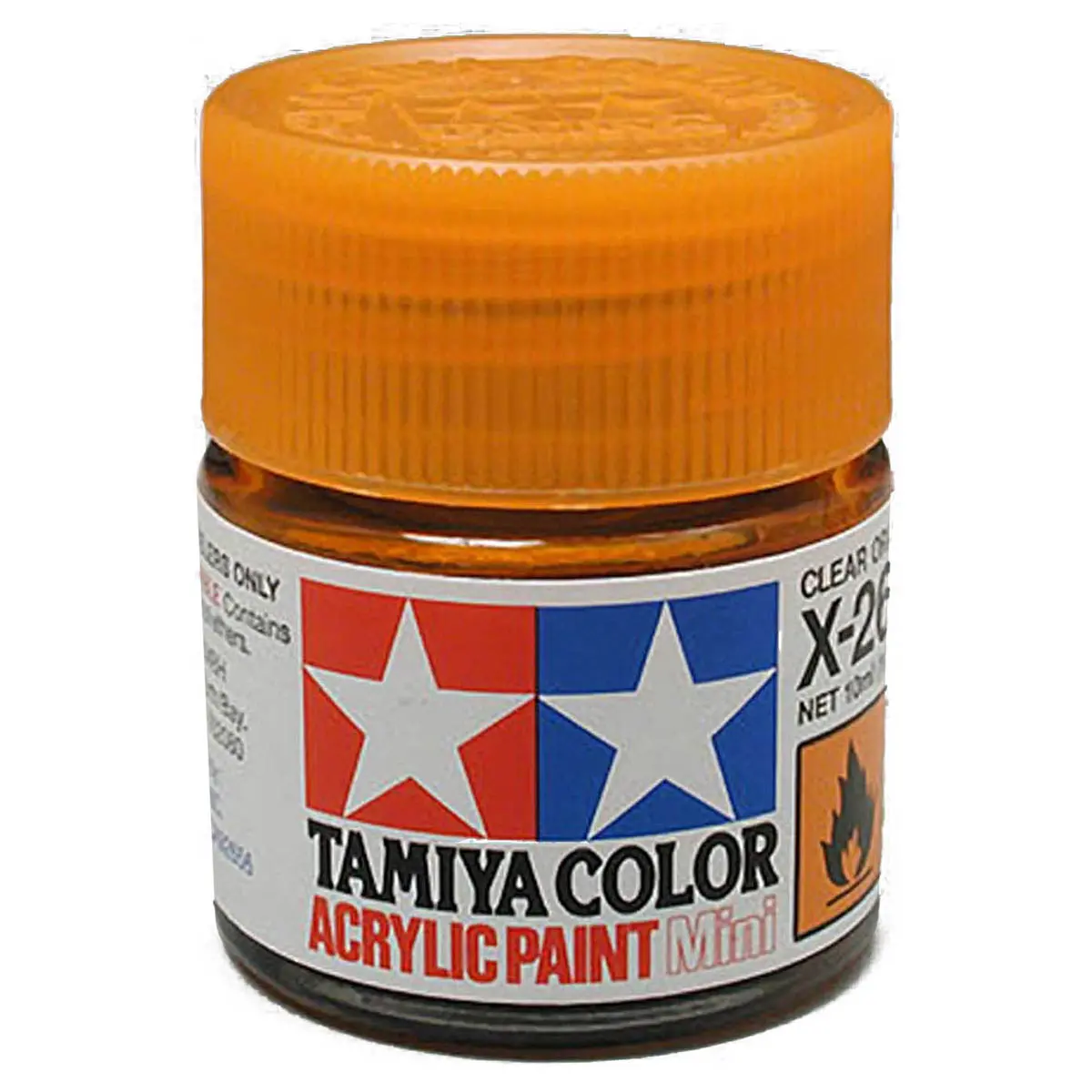 Tamiya Color Acrylic Paint Mini X-26 Clear Orange 1