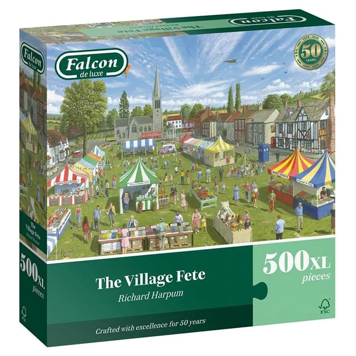 Falcon De Luxe The Village Fete 500 Xl Piece Jigsaw Puzzle 1