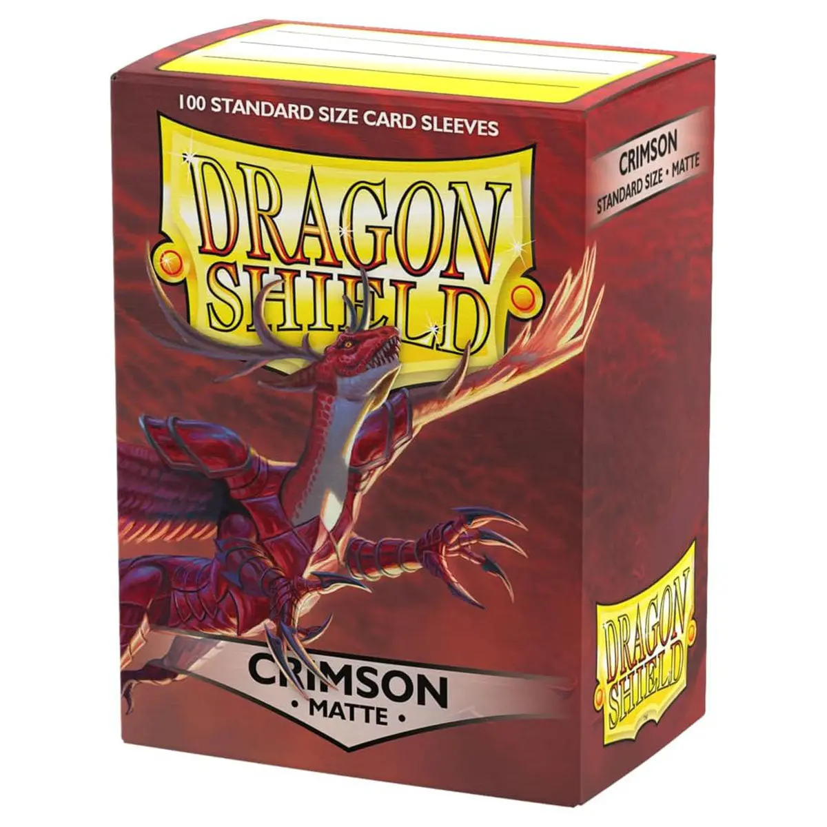 Dragon Shield Matte Sleeves Standard Size - Crimson (100) 1