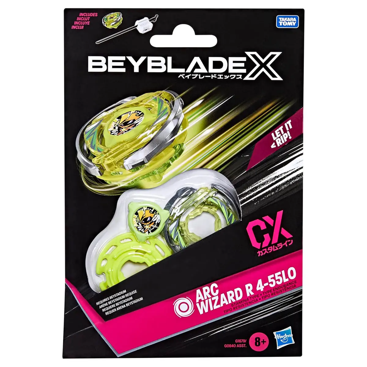 Beyblade X Cx Arc Wizard R 4-55Lo Stamina Type Starter Pack 1