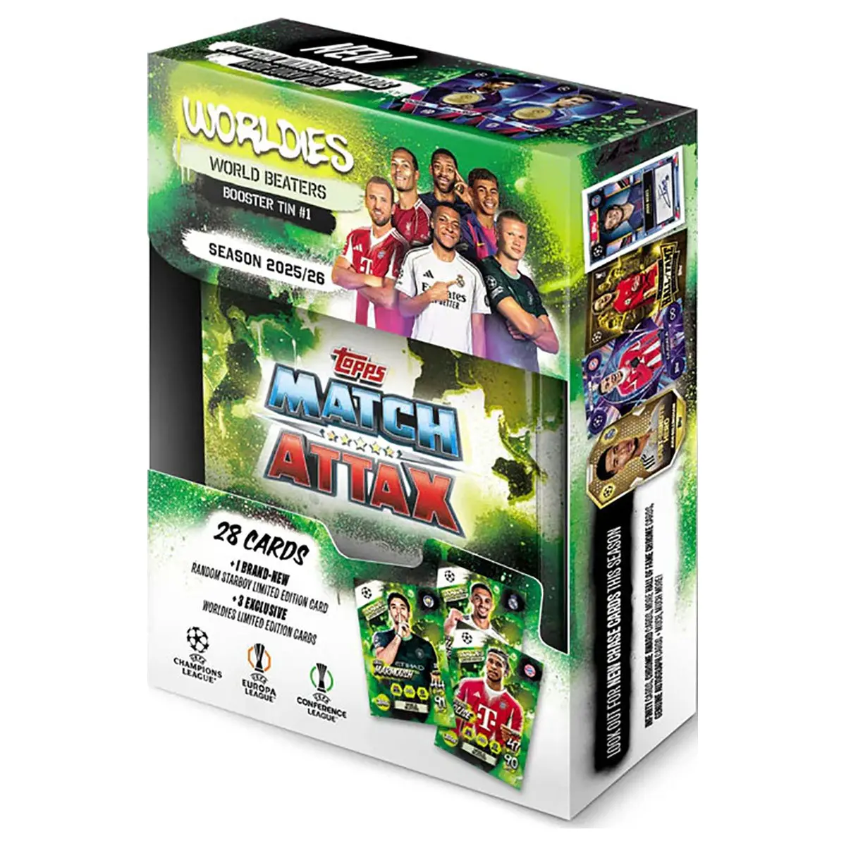 Topps Match Attax Seaon 2025/26 Worldies World Beaters Booster Tin #1 1