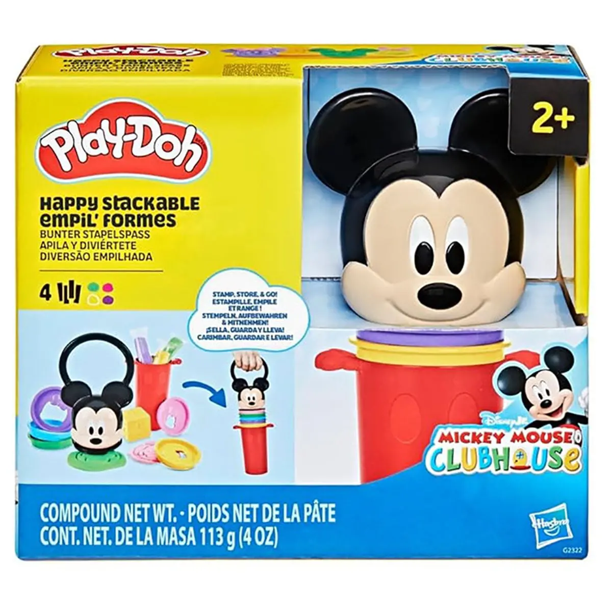 Play-Doh Disney Jr Mickey Mouse Clubhouse Happy Stackable Set 1