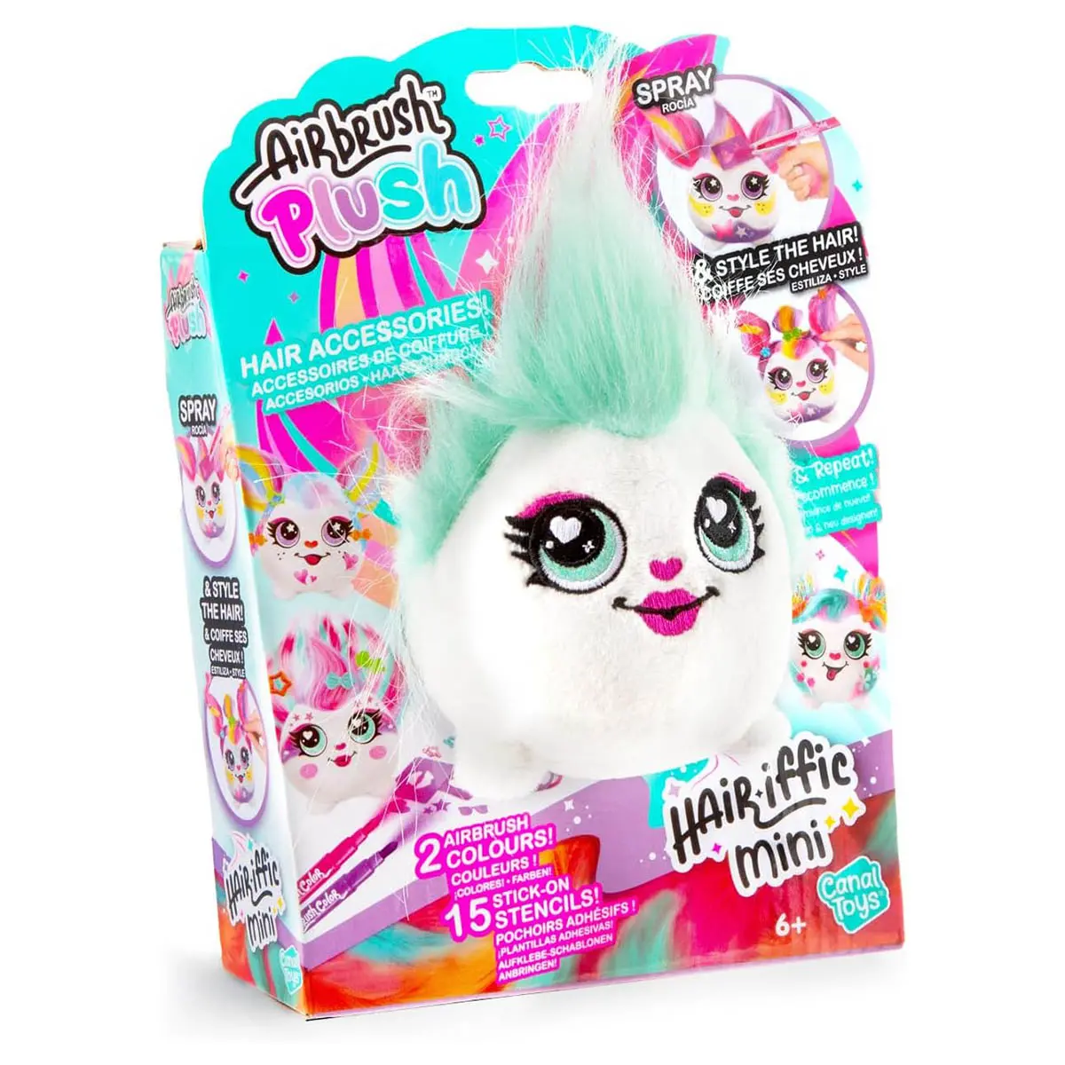 Airbrush Plush Hair'iffic Mini Soft Toy (Styles Vary) 1