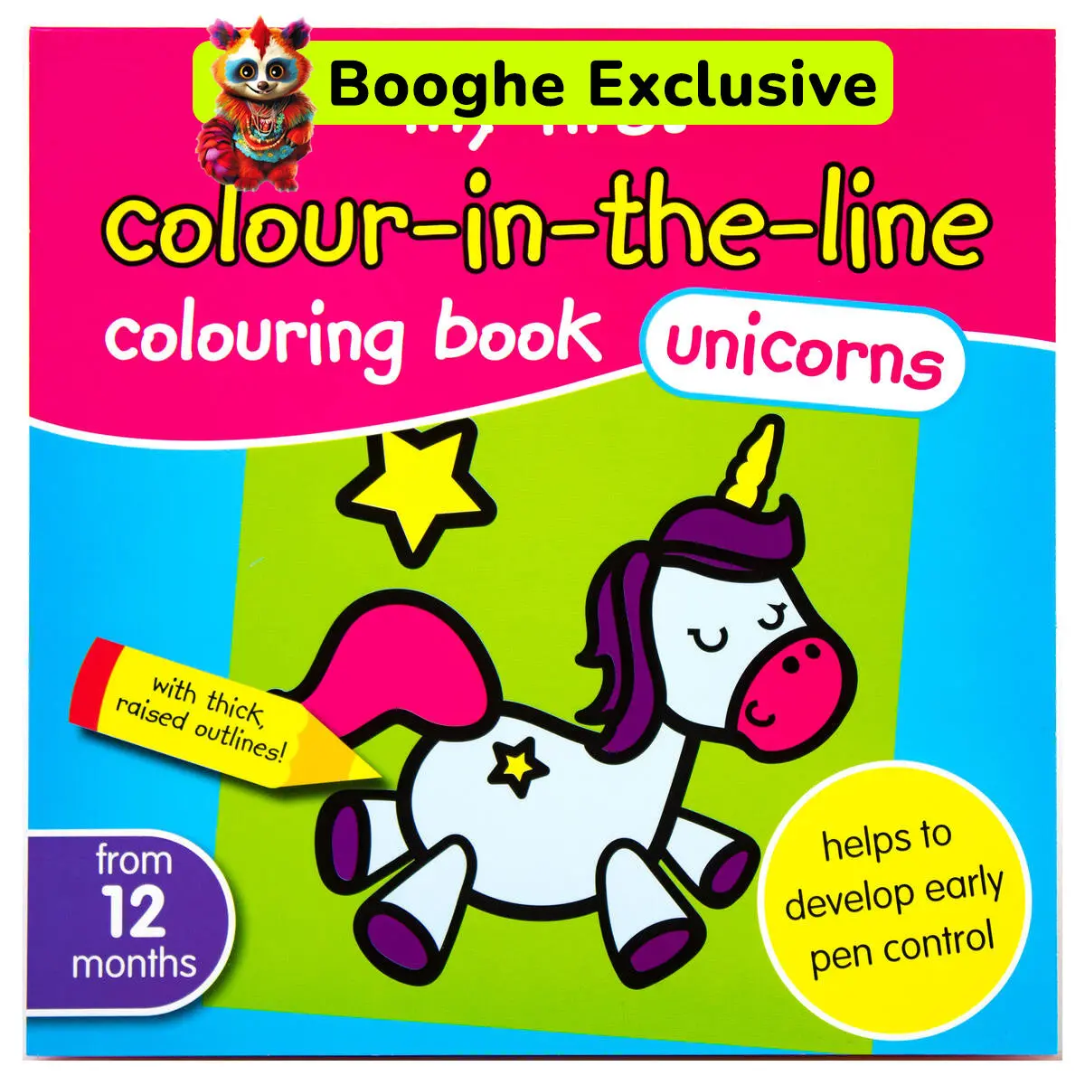 My First Colour-In-The-Line Colouring Book - Unicorns 1