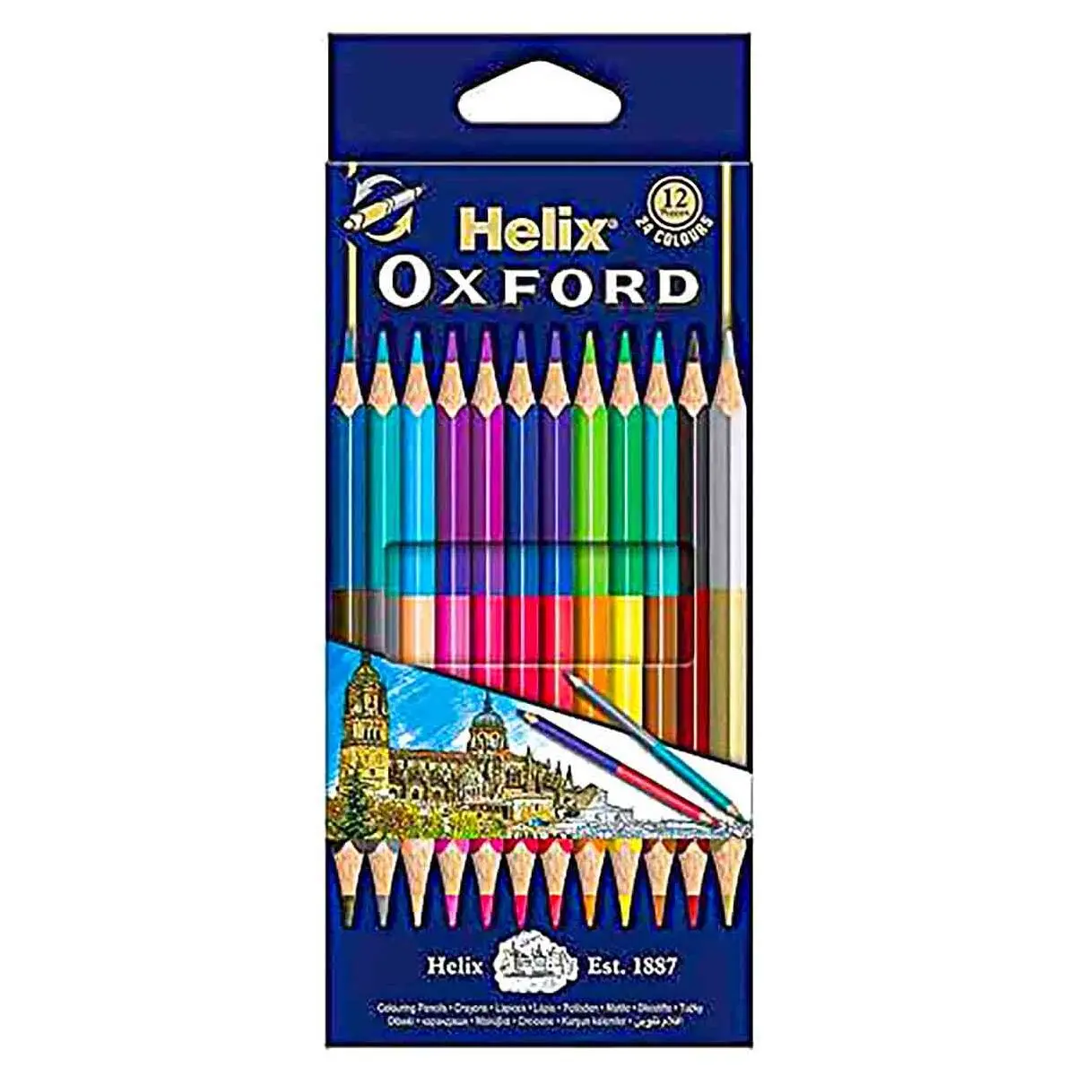 Helix Oxford Duo Colouring Pencils (12 Pack) 1