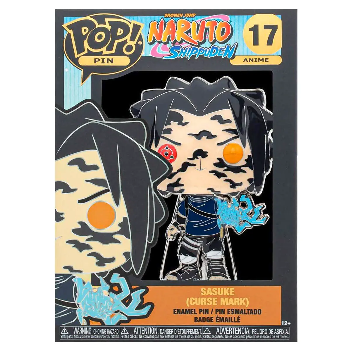 Funko Pop! Pin Anime Naruto Shippuden Sasuke (Curse Mark) Enamel Pin #17 1