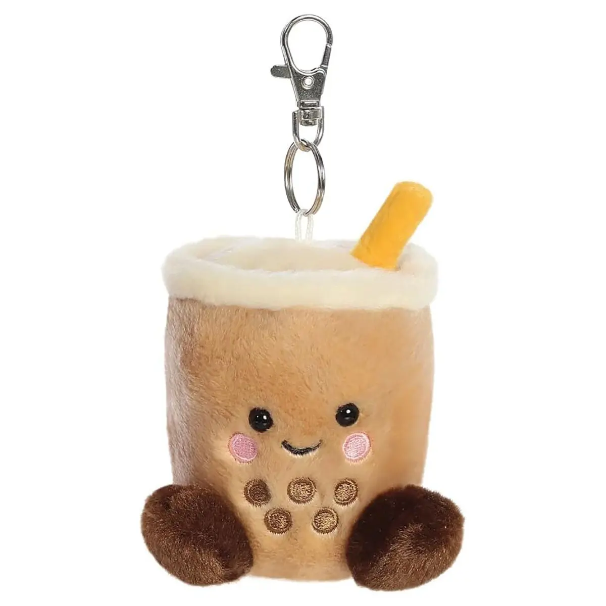 Palm Pals Milky Tea Boba Clip-On Plush 1