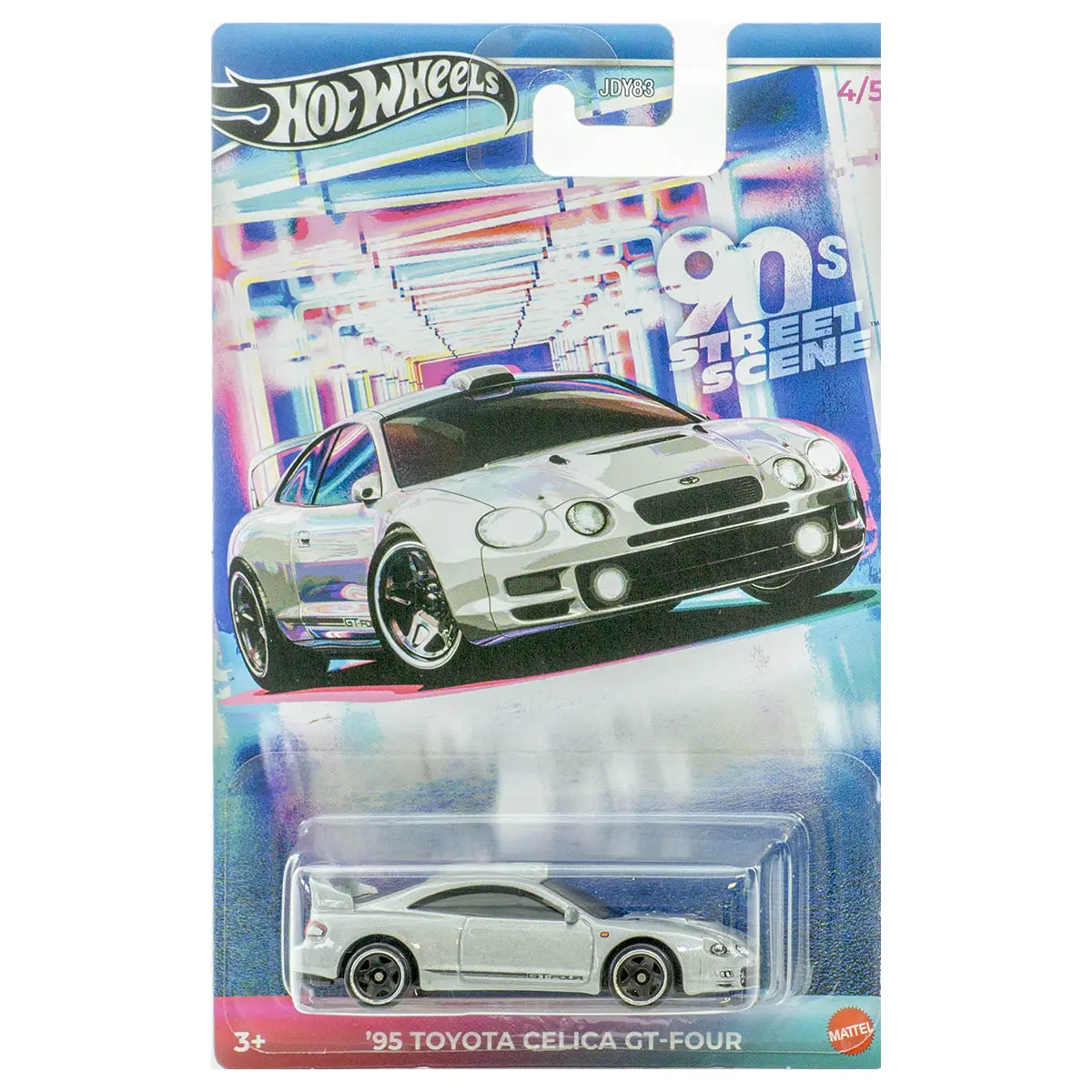 Hot Wheels 90'S Street Scene '95 Toyota Celica Gt-Four 1:64 Car (4/5) 1