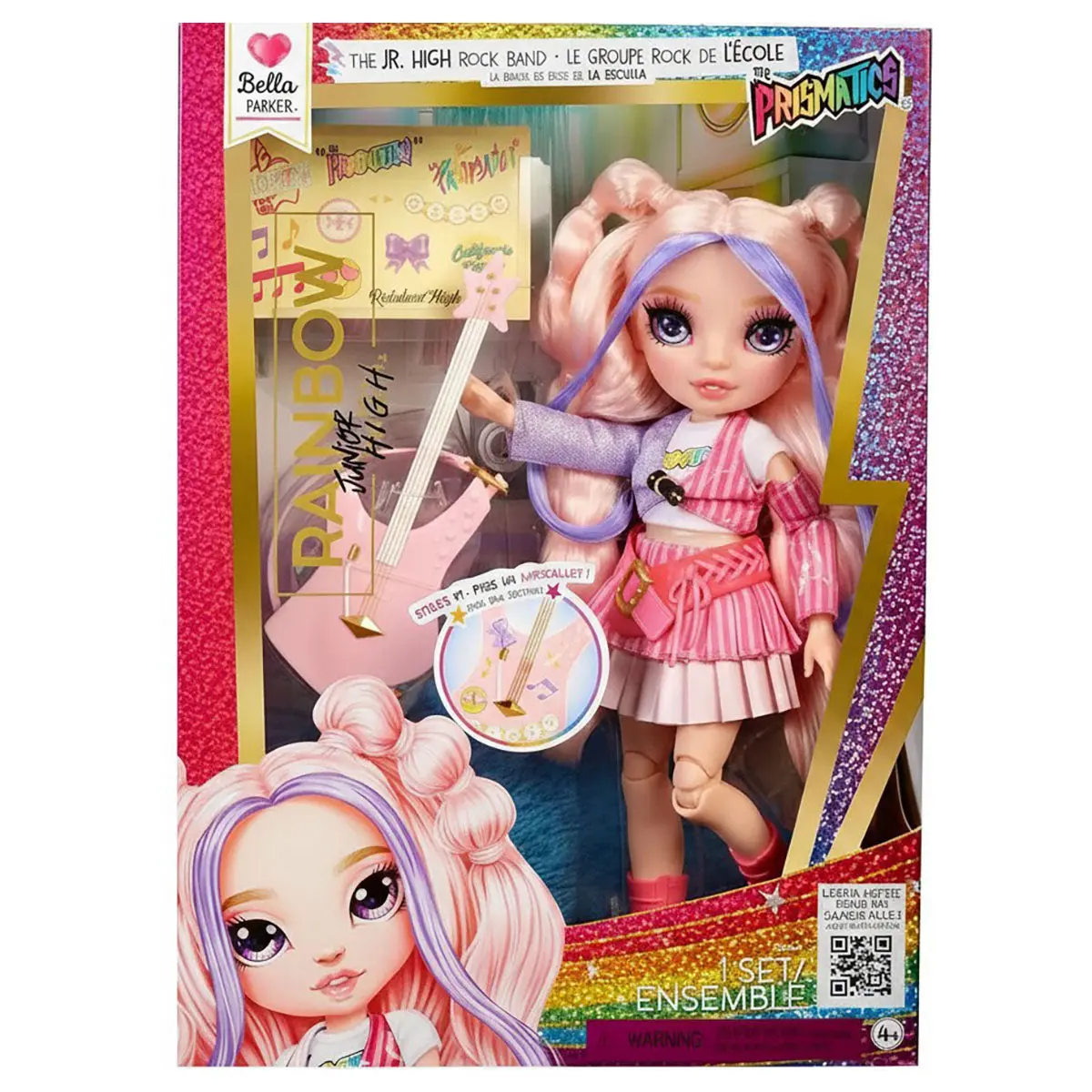 Rainbow High Jr. High Rock Band Bella Parker Fashion Doll 1