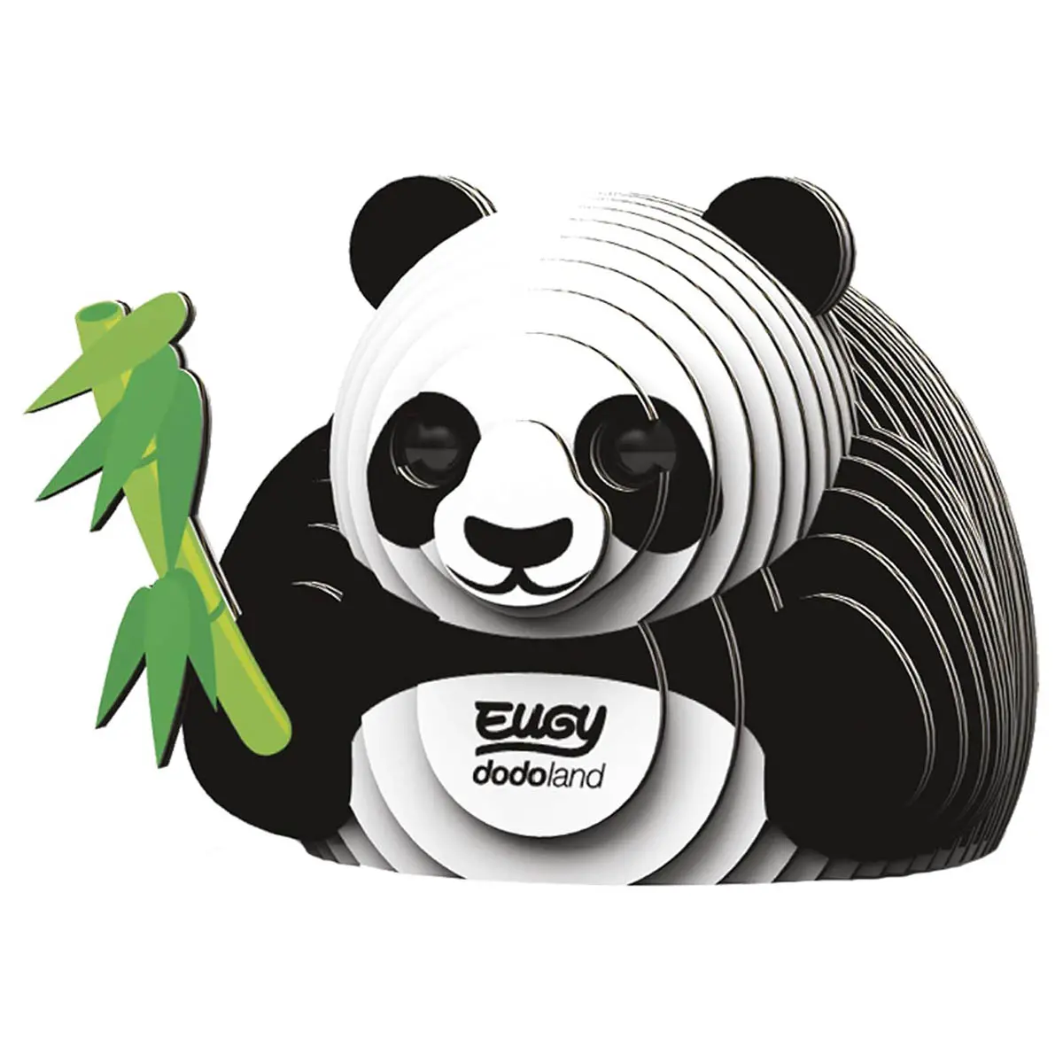 Eugy Panda 3D Cardboard Model Kit 1