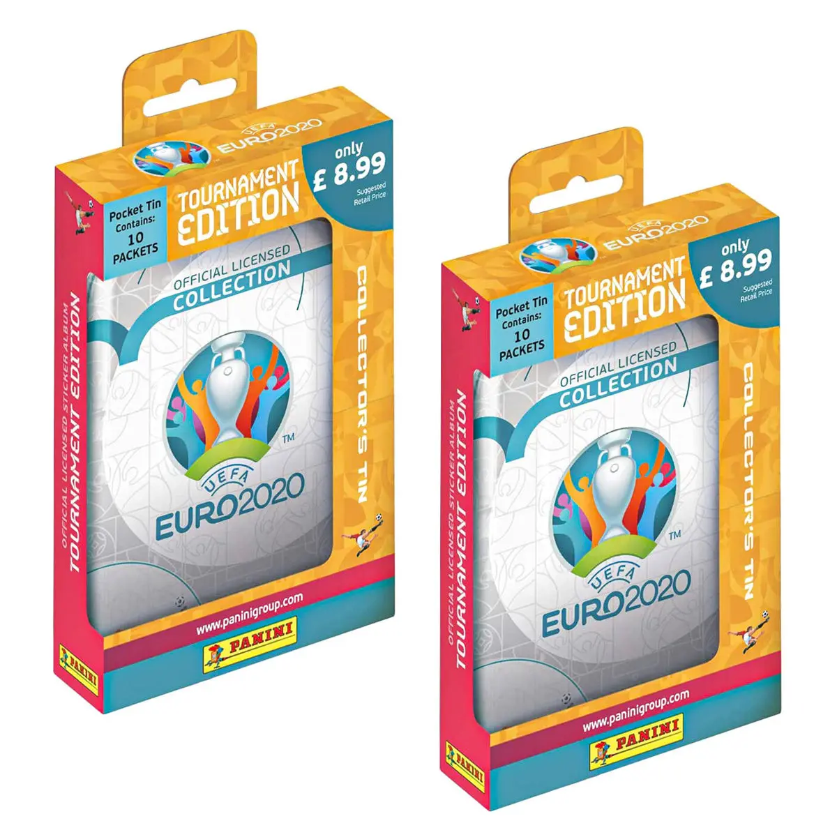 Panini Uefa Euro 2020 Tournament Edition Official Sticker Pocket Tin Collection X 2 1