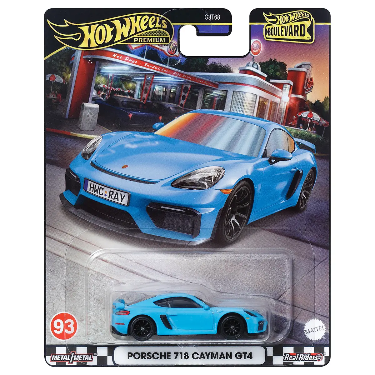 Hot Wheels Premier Boulevard 2024: Porsche 718 Cayman Gt4 #93 1
