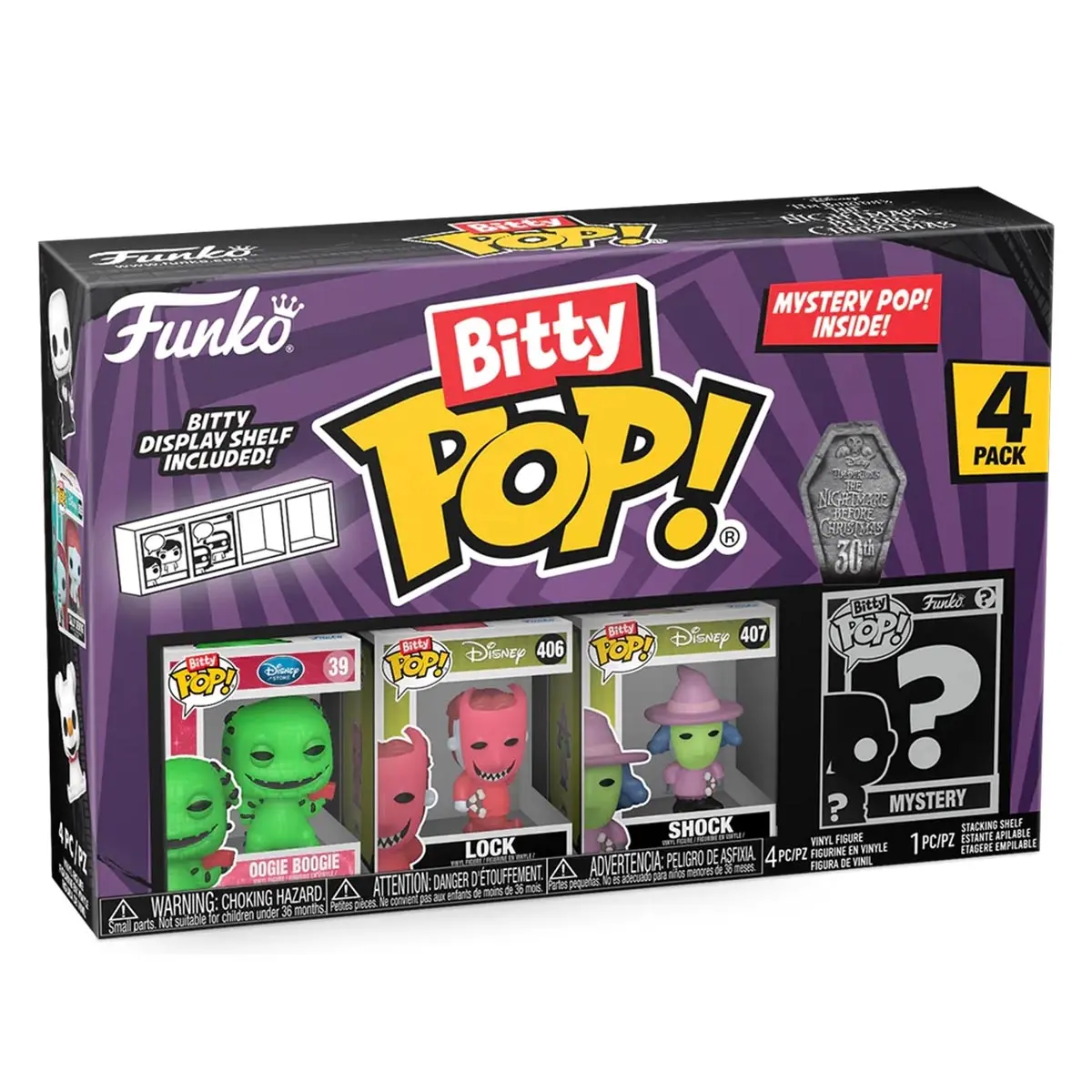Funko Bitty Pop! The Nightmare Before Christmas Mini Figures Series 1 (4 Pack) 1