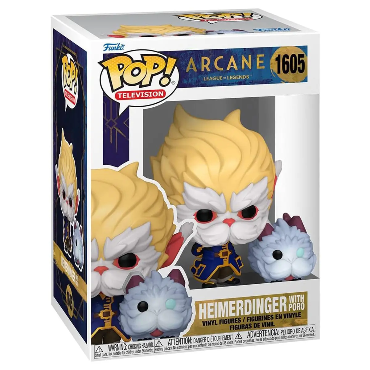 Funko Pop! Television: Arcane League Of Legends: Heimerdinger With Poro Vinyl Figures #1605 1