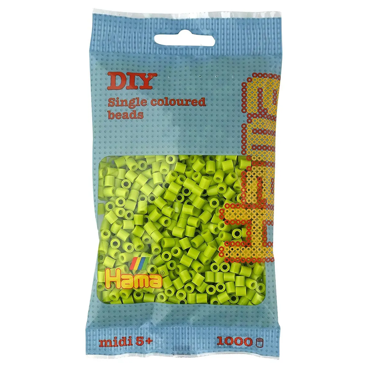Hama Midi 1000 Light Lime Beads 1