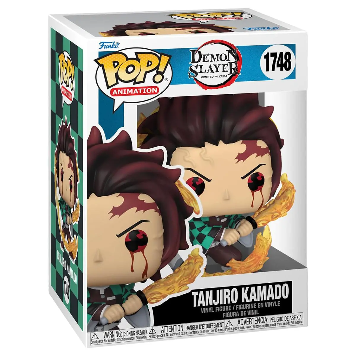Funko Pop! Animation: Demon Slayer: Tanjiro Kamado (Sun Breathing) Vinyl Figure #1748 1