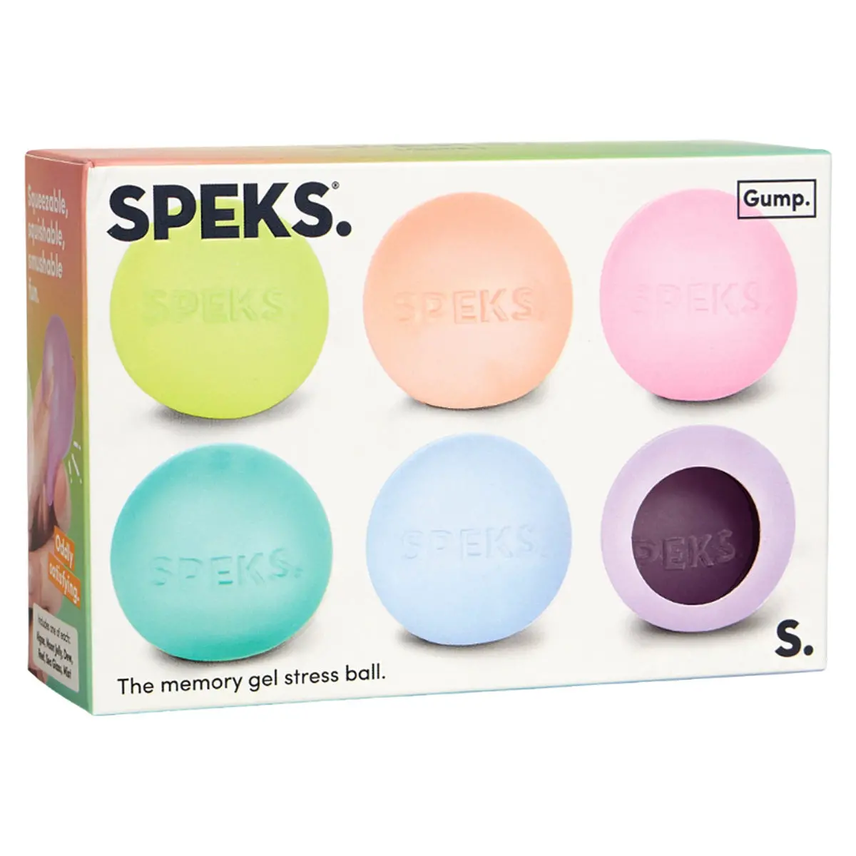 Speks Gump Original Memory Gel Ball Stress Ball (6 Pack) 1