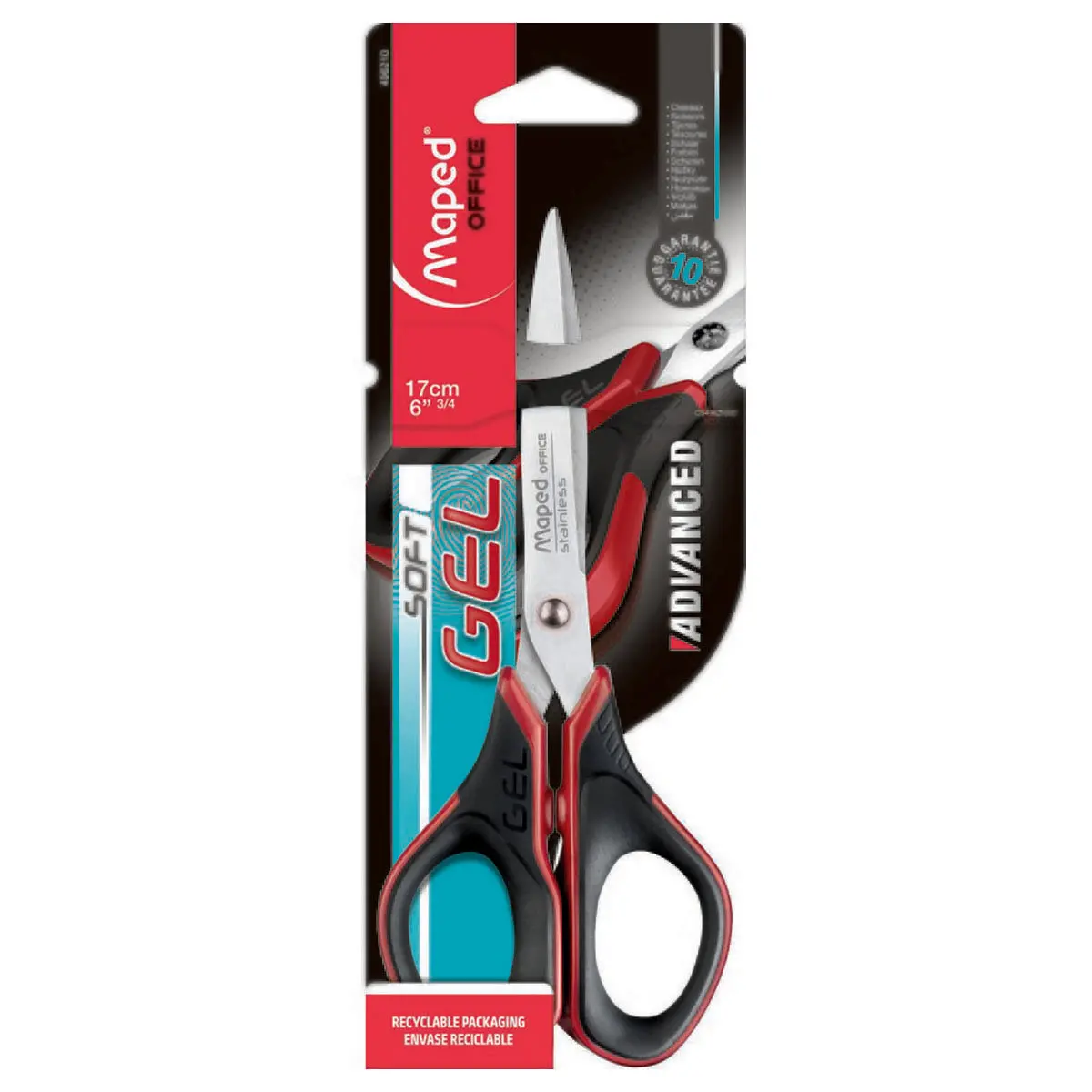 Maped 21 Cm Advanced Gel Asymmetrical Scissors 1