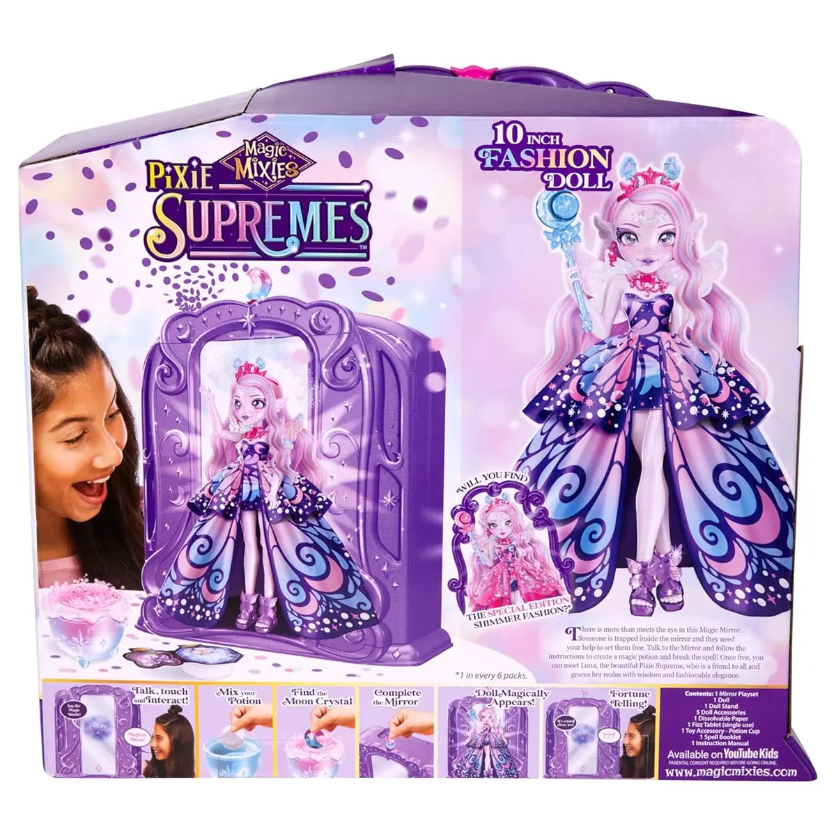 Magic Mixies Pixie Supremes Luna The Butterfly Fashion Doll 1