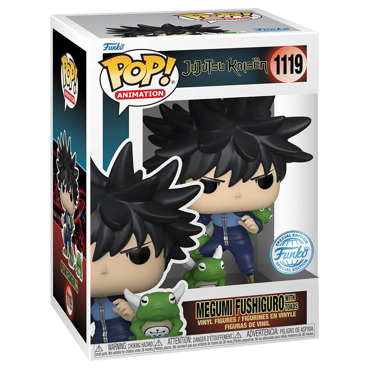 Funko Pop! & Buddy: Jujutsu Kaisen S1: Megumi Fushiguro With Toads #1119 1
