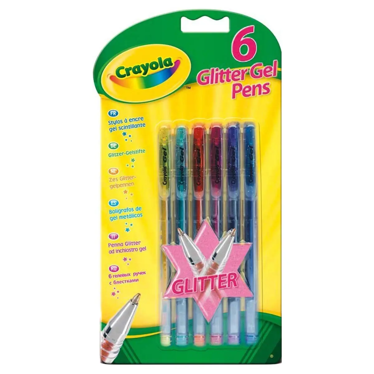 Crayola Glitter Gel Pens (6 Pack) 1