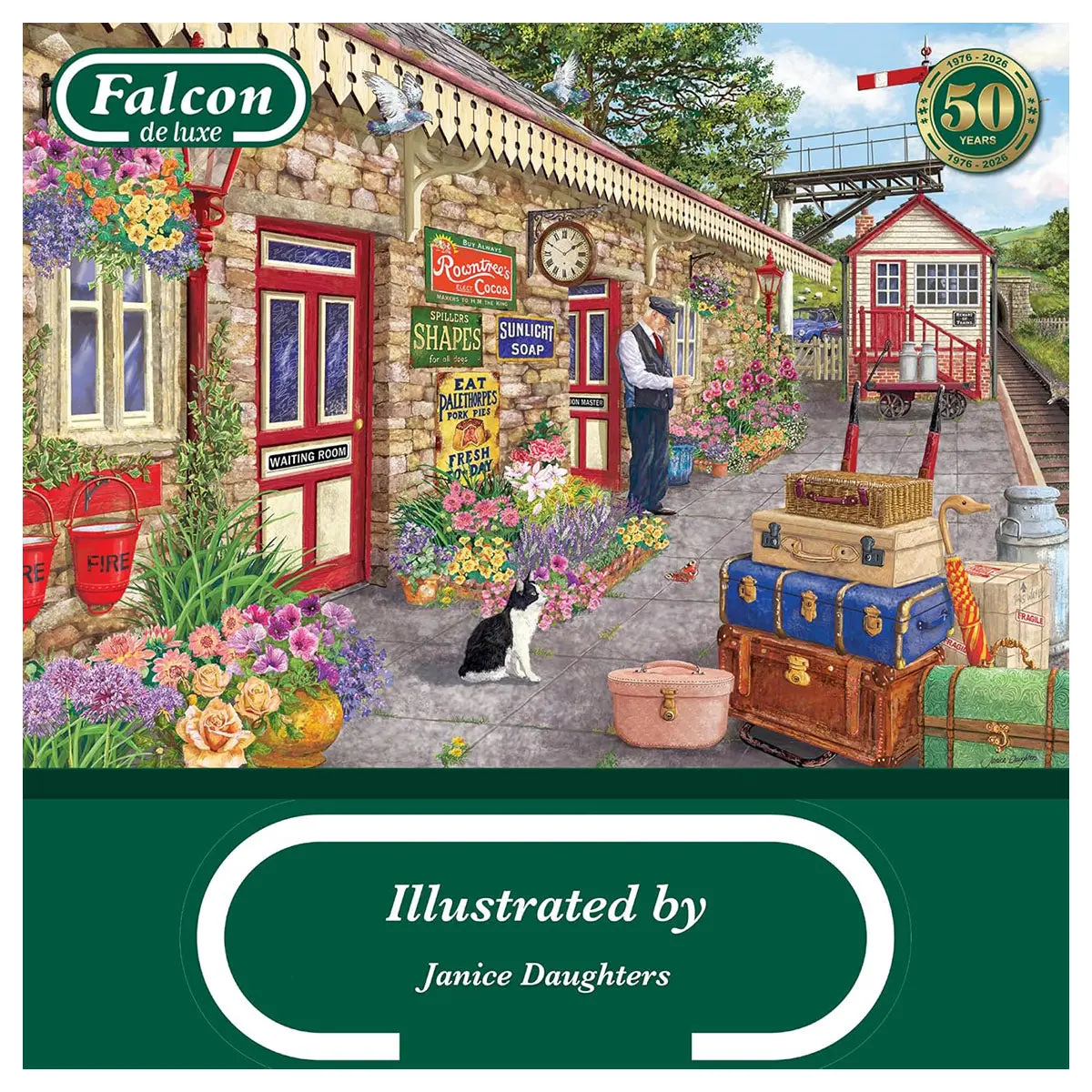 Falcon De Luxe Station Blooms 1000 Piece Jigsaw Puzzle 2
