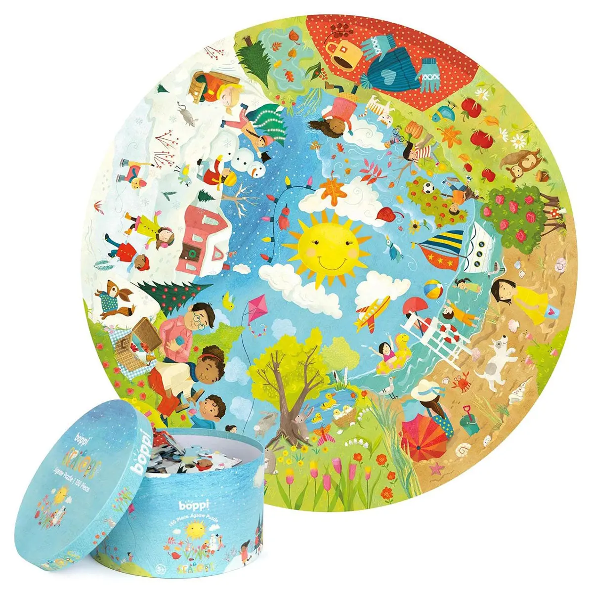 Boppi Seasons 150 Piece Round Jigsaw Puzzle 1