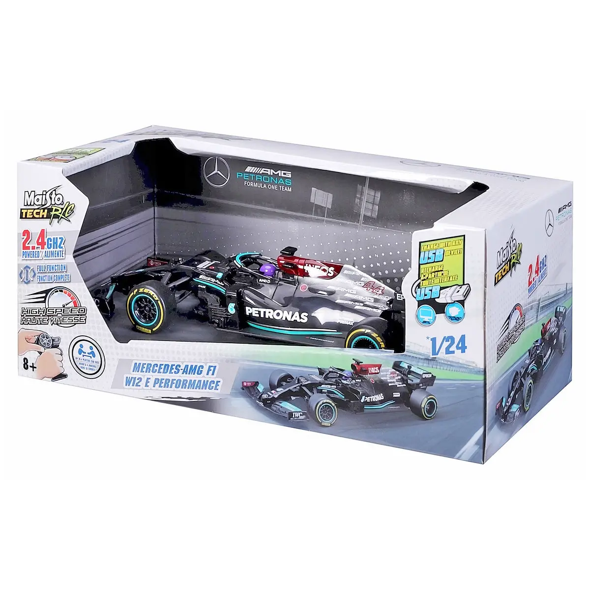 Maisto Mercedes-Amg F1 W12 E Performance 2.4Ghz Radio Controlled 1:24 Car 1