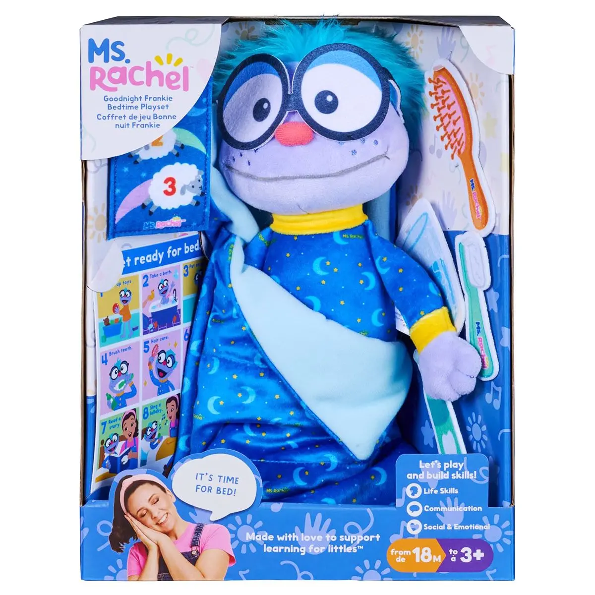 Ms. Rachel Goodnight Frankie Bedtime Playset 1