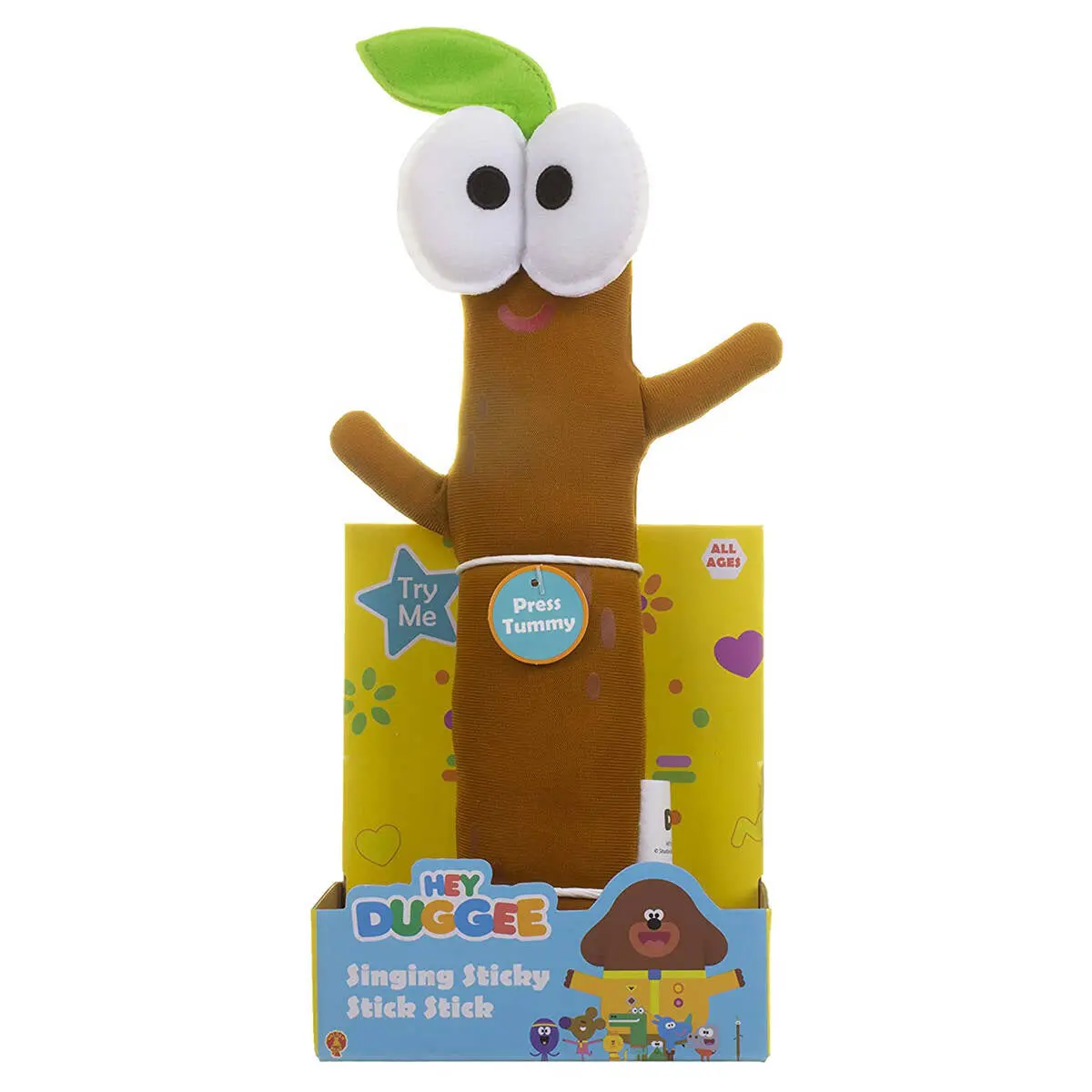 Hey Duggee Singing Sticky Stick Stick Soft Toy 1