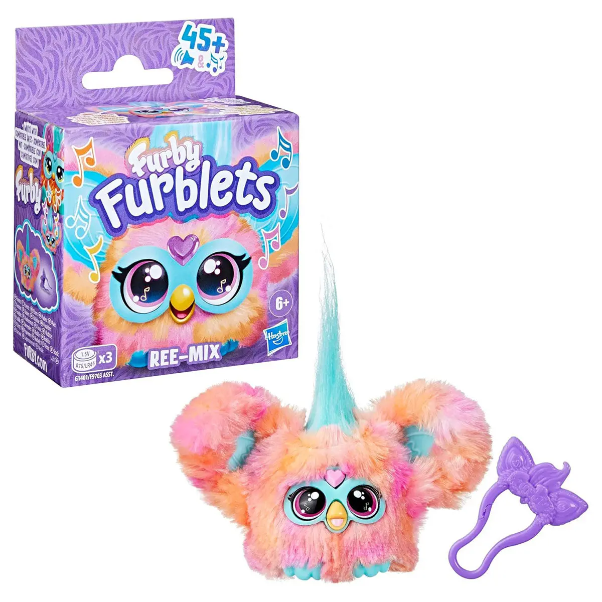 Furby Furblets Ree-Mix Mini Electronic Plush Toy For Girls & Boys 6+ 1