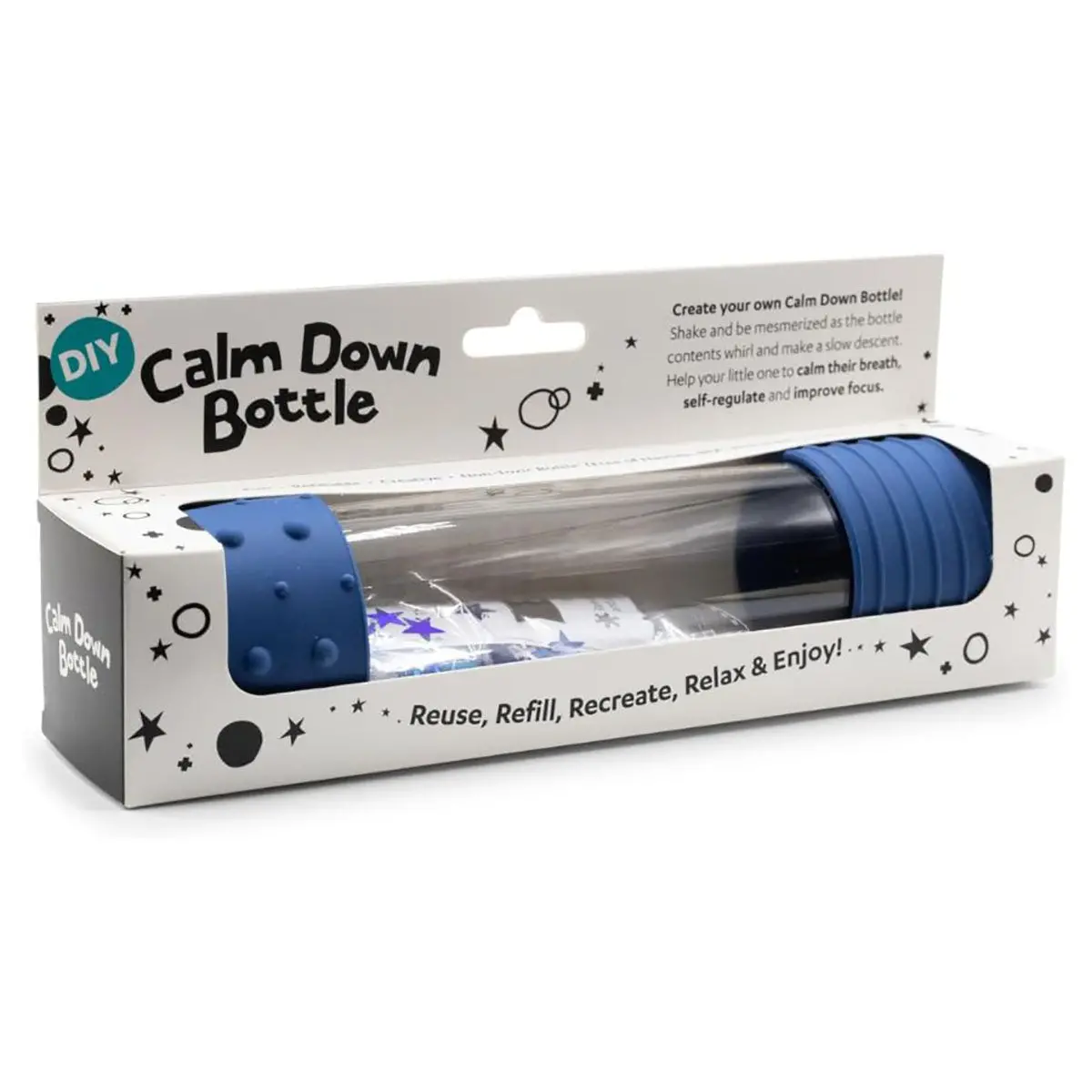 Jellystone Designs Diy Calm Down Bottle Soft Blue Sensory Toy 1