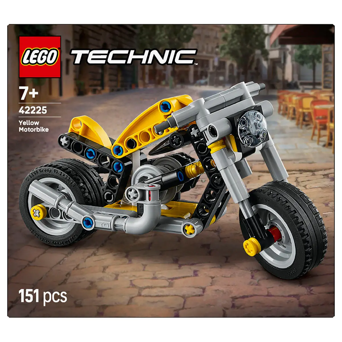 Lego Technic Yellow Motorbike Building Set 1
