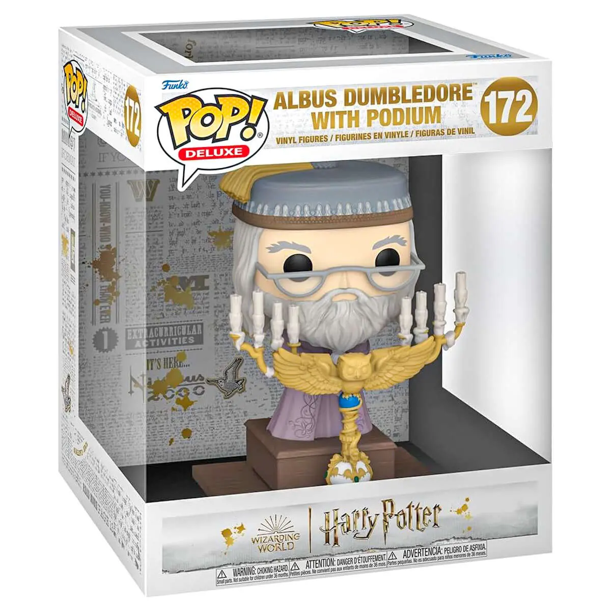 Funko Pop! Deluxe: Harry Potter Prisoner Of Azkaban Albus Dumbledore With Podium Vinyl Figure #172 1