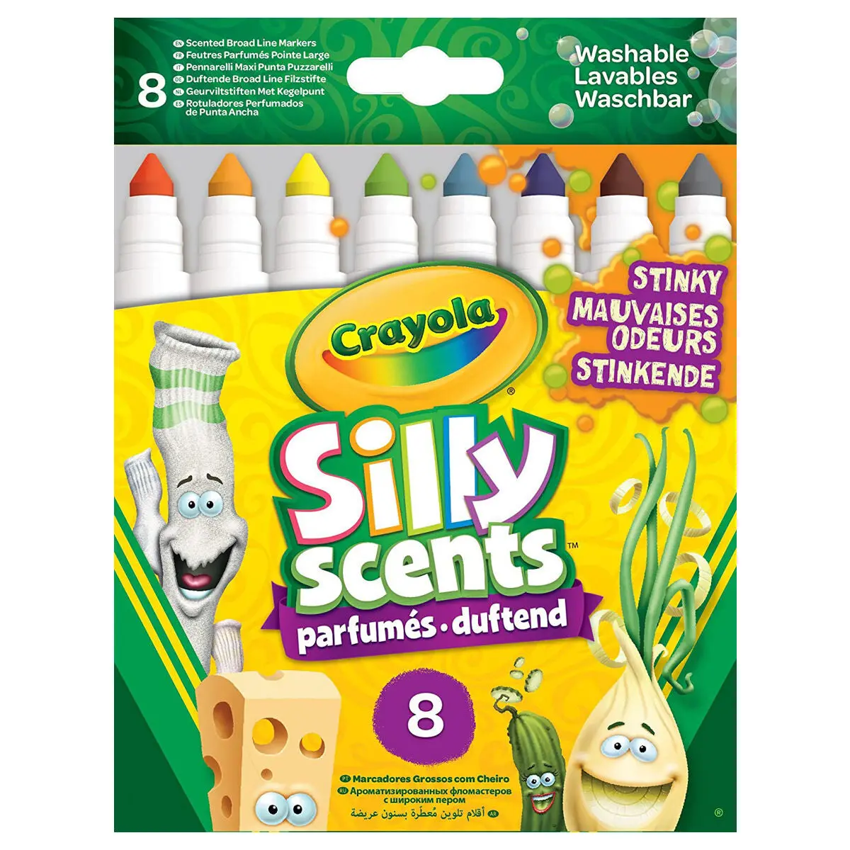Crayola Silly Scents Stinky Broad Line Markers (Pack Of 8) 1