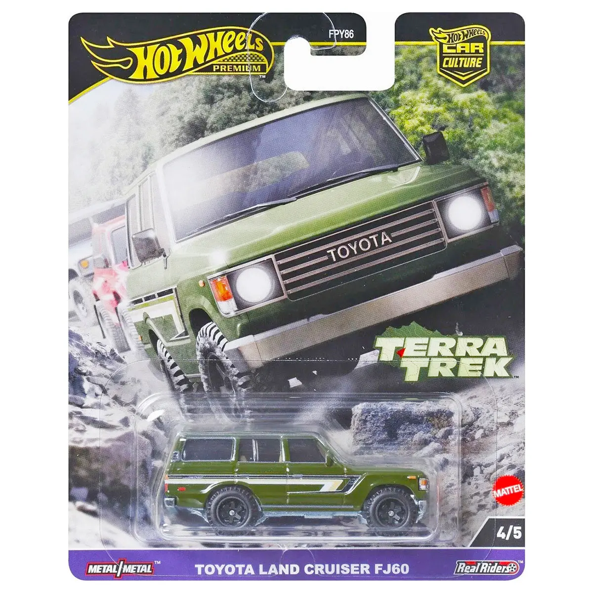 Hot Wheels Premium Car Culture Terra Trek: Toyota Land Cruiser Fj60 Car (4/5) 1