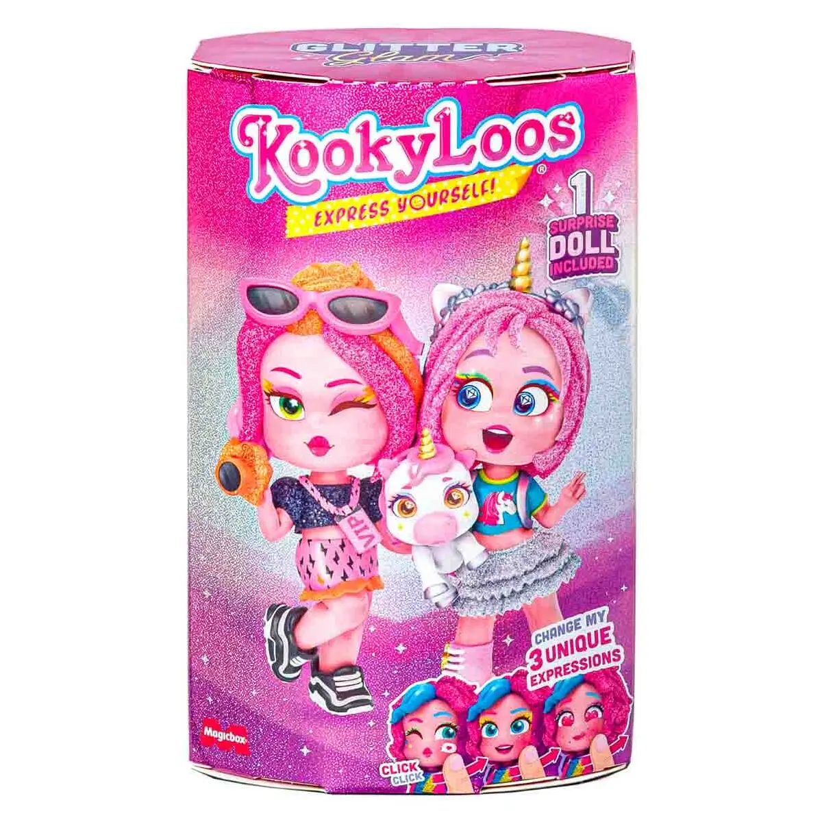 Kookyloos Express Yourself Glitter Glam Surprise Doll (Styles Vary) 1