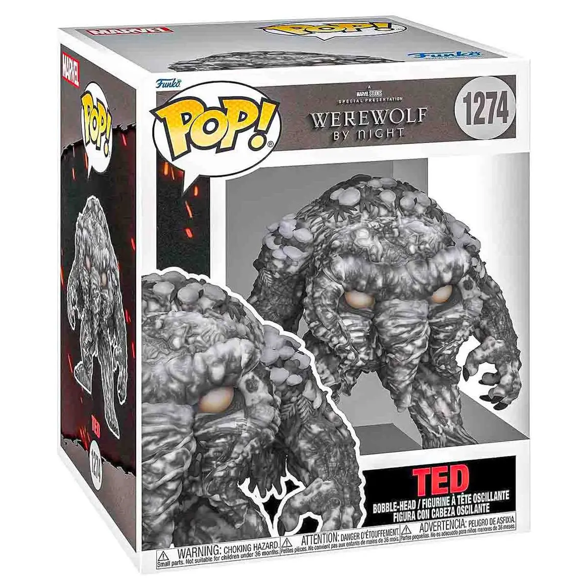 Funko Pop! Marvel: Werewolf By Night: Ted Super Bobble-Head Figure #1274 1