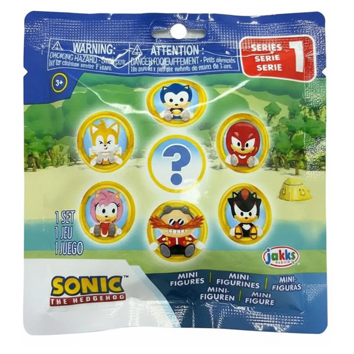 Sonic The Hedgehog 1.5" Mini Figure Series 1 Blind Pack (Styles Vary) 1