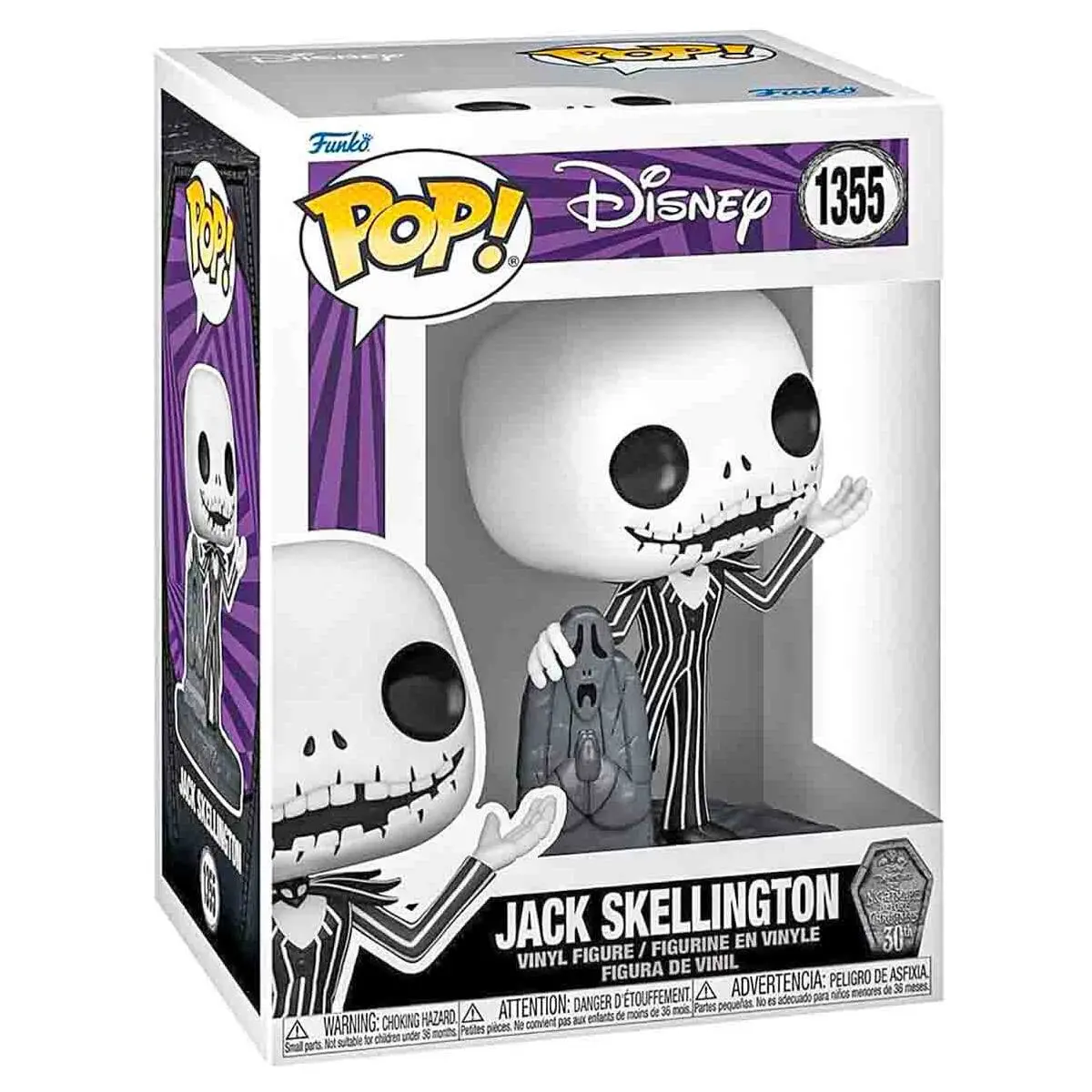 Funko Pop! The Nightmare Before Christmas 30Th Anniversary: Jack Skellington (Gravestone) Vinyl Figure #1355 1