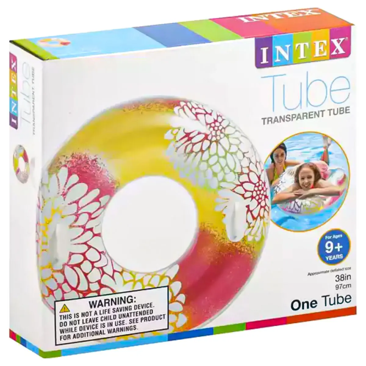 Intex Inflatable Transparent Tube With Handles Styles Vary 1