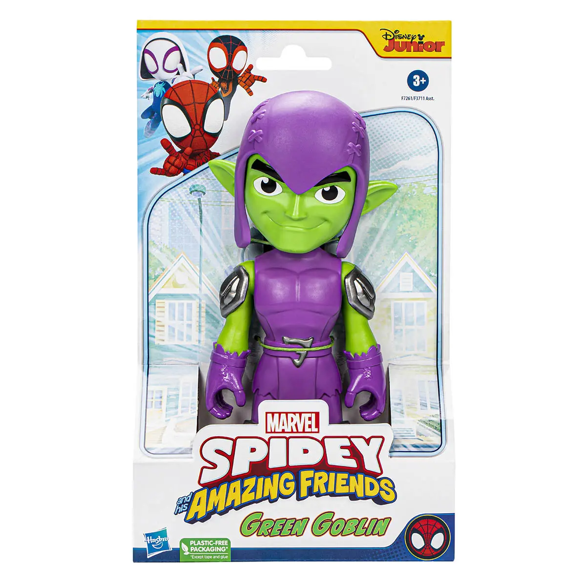 Marvel Spidey And His Amazing Friends Supersized Green Goblin 9" Figure 1